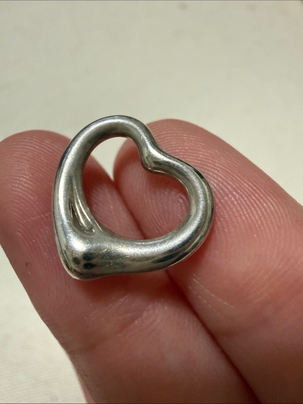 Tiffany & Co. Elsa Peretti Sterling Silver 925 Small Heart Pendant - Picture 9 of 9